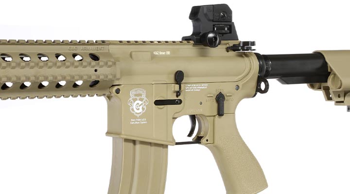 G&G GR15 RIS Raider L BlowBack AEG 6mm BB Desert Tan Bild 7