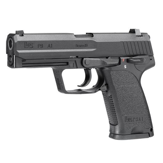 Heckler & Koch P8 A1 Airsoft mit Metallschlitten GBB 6mm BB schwarz