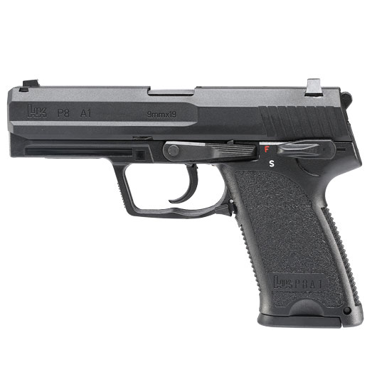 Heckler & Koch P8 A1 Airsoft mit Metallschlitten GBB 6mm BB schwarz Bild 1