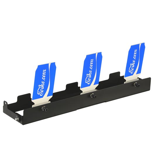 Evike Triple-4 Logo Falling Popper Plate Rack Targets Aluminium Dosen-bungsziele blau Bild 2