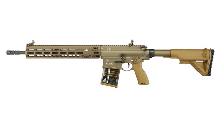 Heckler & Koch HK M110 A1 V3 Mosfet Vollmetall S-AEG 6mm BB grnbraun Bild 1