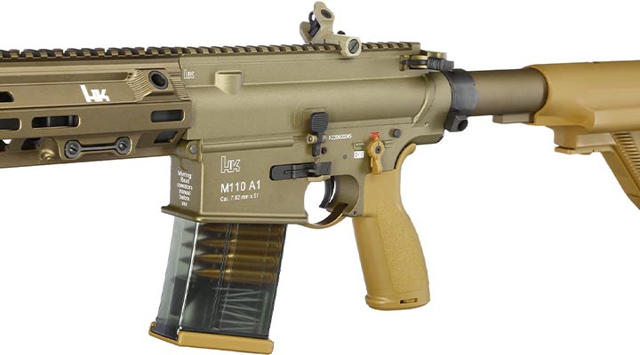 Heckler & Koch HK M110 A1 V3 Mosfet Vollmetall S-AEG 6mm BB grnbraun Bild 7