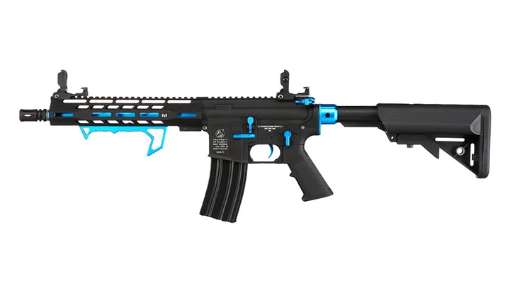Cybergun Colt M4 Hornet Blue Fox Vollmetall Komplettset S-AEG 6mm BB schwarz Bild 1