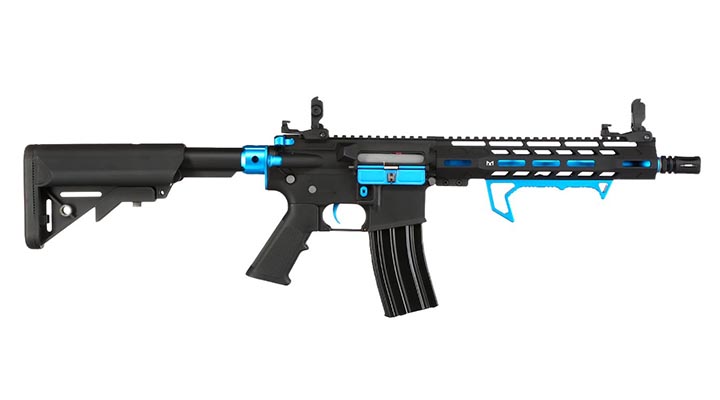 Cybergun Colt M4 Hornet Blue Fox Vollmetall Komplettset S-AEG 6mm BB schwarz Bild 2