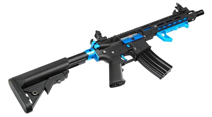 Cybergun Colt M4 Hornet Blue Fox Vollmetall Komplettset S-AEG 6mm BB schwarz Bild 5