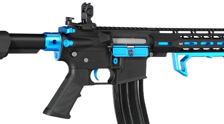 Cybergun Colt M4 Hornet Blue Fox Vollmetall Komplettset S-AEG 6mm BB schwarz Bild 8