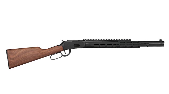 Double Bell M1894 Tactical Western Rifle mit Hlsenauswurf Vollmetall CO2 6mm BB schwarz - Holzoptik Bild 2