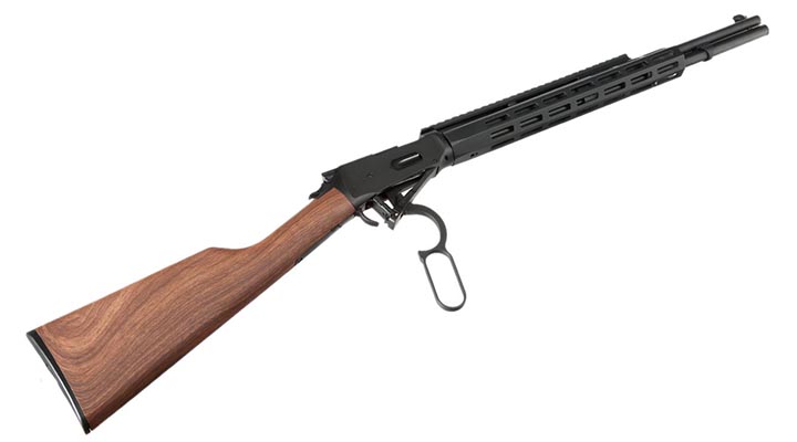 Double Bell M1894 Tactical Western Rifle mit Hlsenauswurf Vollmetall CO2 6mm BB schwarz - Holzoptik Bild 5