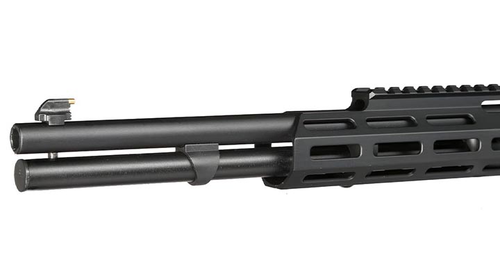 Versandrckufer Double Bell M1894 Tactical Western Rifle mit Hlsenauswurf Vollmetall CO2 6mm BB schwarz - Holzoptik Bild 6
