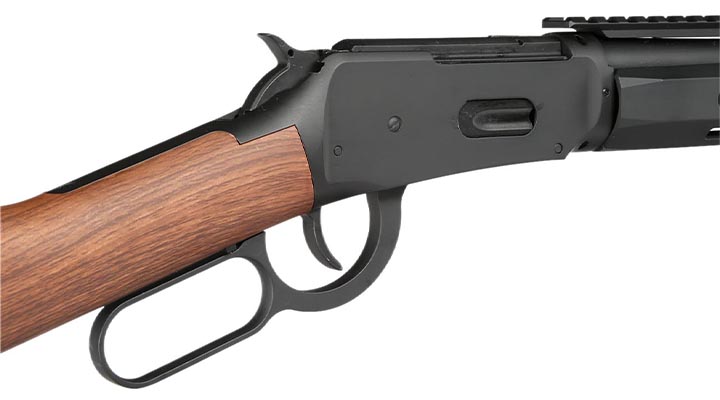 Double Bell M1894 Tactical Western Rifle mit Hlsenauswurf Vollmetall CO2 6mm BB schwarz - Holzoptik Bild 8