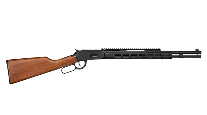 Double Bell M1894 Tactical Western Rifle mit Hlsenauswurf Vollmetall CO2 6mm BB schwarz - Echtholz-Version Bild 2