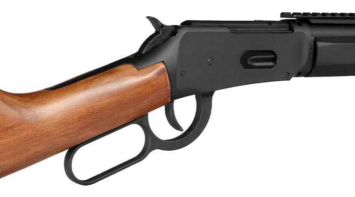 Double Bell M1894 Tactical Western Rifle mit Hlsenauswurf Vollmetall CO2 6mm BB schwarz - Echtholz-Version Bild 8