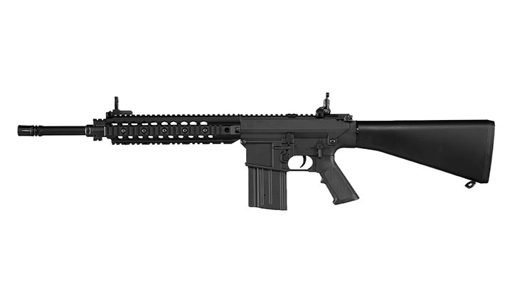 Versandrckufer Double Bell SR25 Rifle Professional Line Vollmetall S-AEG 6mm BB schwarz Bild 1