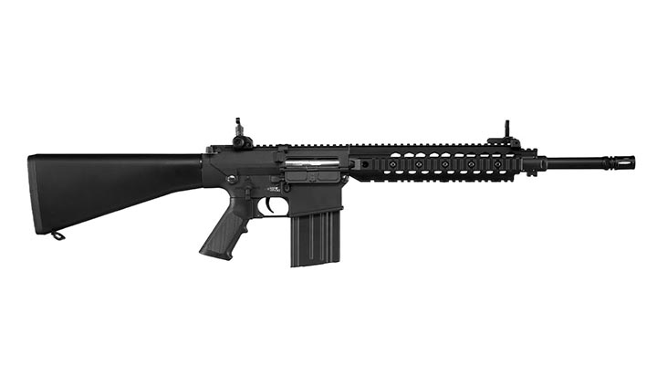 Versandrckufer Double Bell SR25 Rifle Professional Line Vollmetall S-AEG 6mm BB schwarz Bild 2