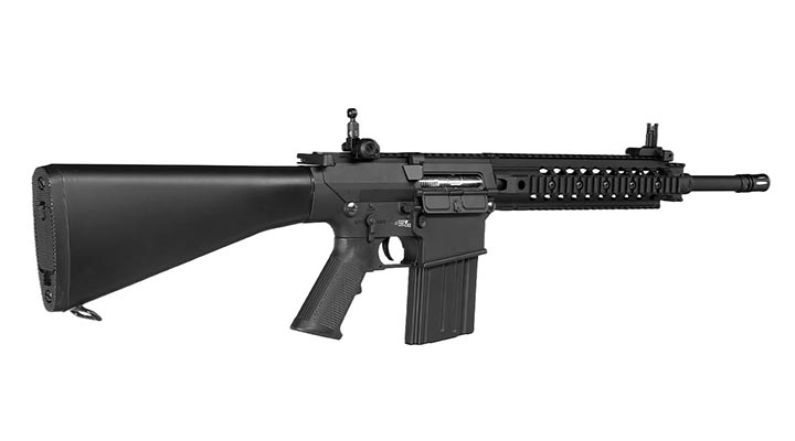 Versandrckufer Double Bell SR25 Rifle Professional Line Vollmetall S-AEG 6mm BB schwarz Bild 3