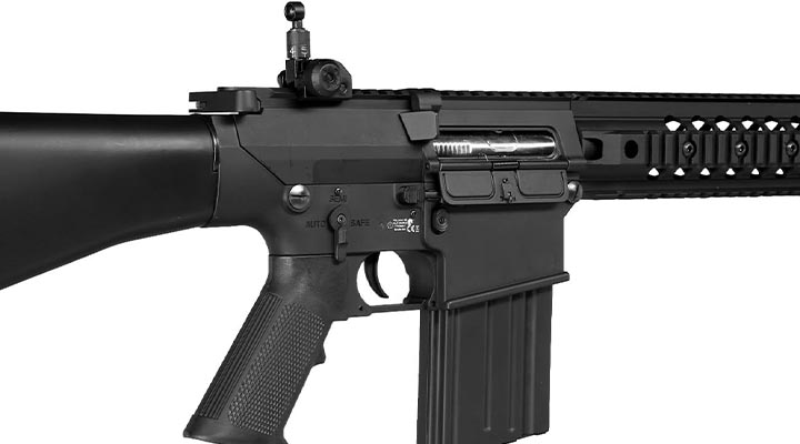 Versandrckufer Double Bell SR25 Rifle Professional Line Vollmetall S-AEG 6mm BB schwarz Bild 7
