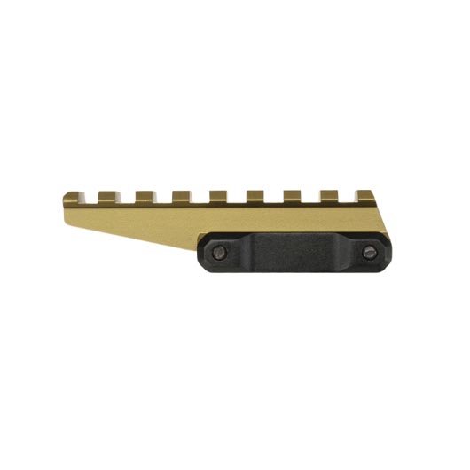 Aim-O Aluminium Scope-Riser 8 Slots / 85 mm mit 16 mm Erhhung f. 20 - 22 mm Schienen tan Bild 2