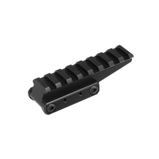 Aim-O Aluminium Scope-Riser 8 Slots / 85 mm mit 16 mm Erhhung f. 20 - 22 mm Schienen schwarz Bild 1