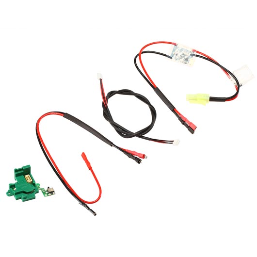 G&G ETU und Mosfet Set mit 16 AWG Verkabelung fr G&G G2H Gearboxen - Kabel hinten