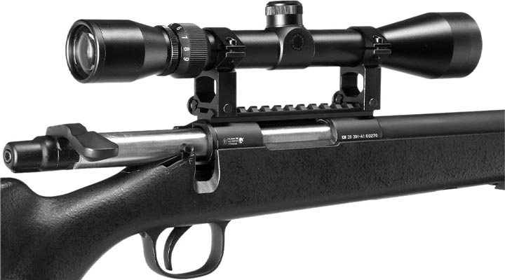 Double Bell VSR-10 Bolt Action Snipergewehr inkl. Zweibein / Zielfernrohr Springer 6mm BB schwarz Bild 10