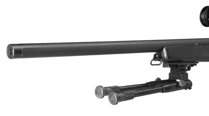 Double Bell VSR-10 Bolt Action Snipergewehr inkl. Zweibein / Zielfernrohr Springer 6mm BB schwarz Bild 7