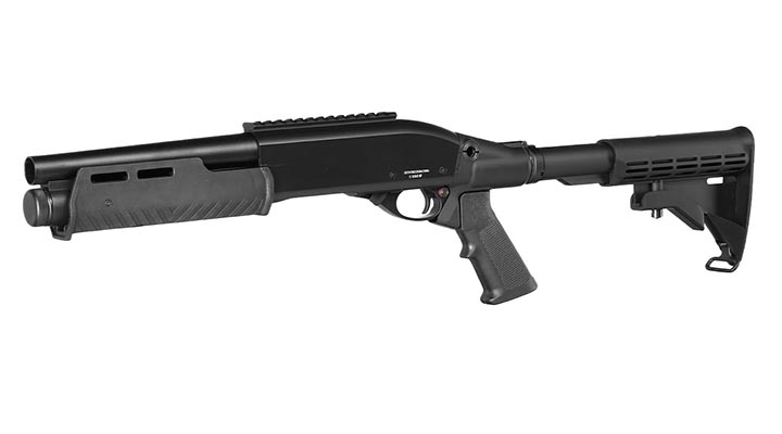 Jag Arms Scattergun Reaper TS Vollmetall Pump Action Gas Shotgun 6mm BB schwarz