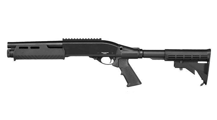 Jag Arms Scattergun Reaper TS Vollmetall Pump Action Gas Shotgun 6mm BB schwarz Bild 1