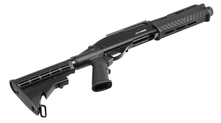 Jag Arms Scattergun Reaper TS Vollmetall Pump Action Gas Shotgun 6mm BB schwarz Bild 4