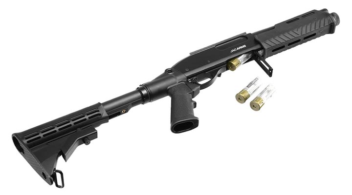 Jag Arms Scattergun Reaper TS Vollmetall Pump Action Gas Shotgun 6mm BB schwarz Bild 5