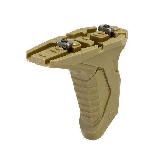 Strike Industries KeyMod / M-LOK Link Angled Hand Stop Polymer Frontgriff Flat Dark Earth Bild 2