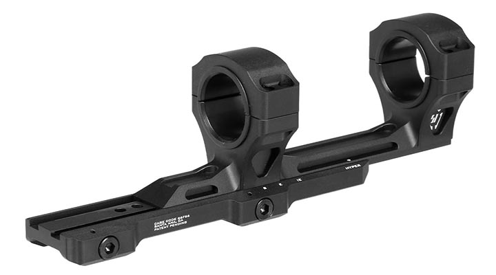 Strike Industries CNC 7250 Aluminium ASM Adjustable Scope Mount zweiteilig f. 20 - 22mm Schienen schwarz