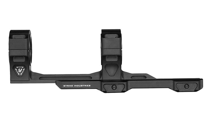 Strike Industries CNC 7250 Aluminium ASM Adjustable Scope Mount zweiteilig f. 20 - 22mm Schienen schwarz Bild 4