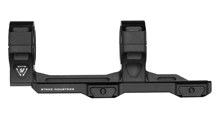 Strike Industries CNC 7250 Aluminium ASM Adjustable Scope Mount zweiteilig f. 20 - 22mm Schienen schwarz Bild 5