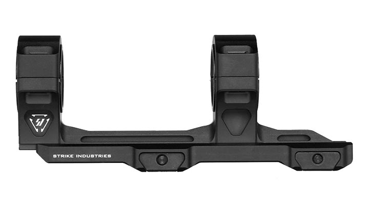 Strike Industries CNC 7250 Aluminium ASM Adjustable Scope Mount zweiteilig f. 20 - 22mm Schienen schwarz Bild 6