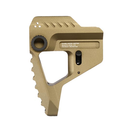 Strike Industries CNC Aluminium Micro Stock f. SI 7 Position Stock Tube Flat Dark Earth Bild 6