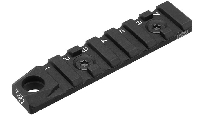 Strike Industries KeyMod / M-Lok Link 21mm Aluminium Schiene 7 Slots / 89 mm mit QD-ffnung schwarz