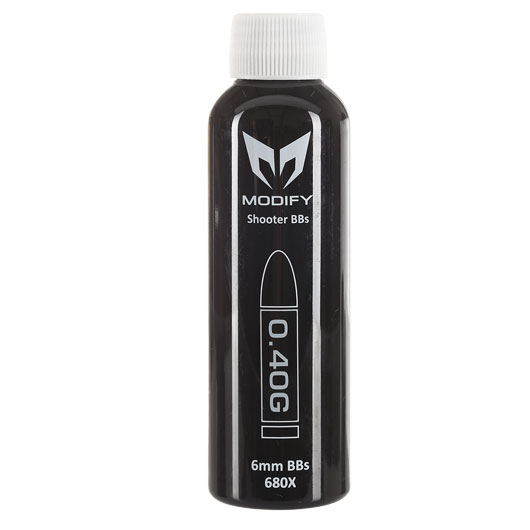 Modify Shooter Precision BIO BBs 0.40g 680er Flasche grau-weiss