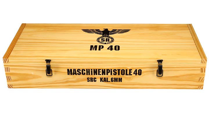 SRC MP40 Airsoft Vollmetall CO2 BlowBack 6mm BB schwarz / braun - World War 2 Deluxe Edition Bild 11