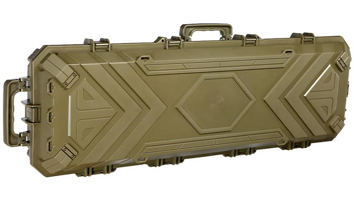 SRC Sniper Hard Case Waffenkoffer / Trolley 115 x 40 x 16 cm Waben-Schaumstoff Desert Tan Bild 1