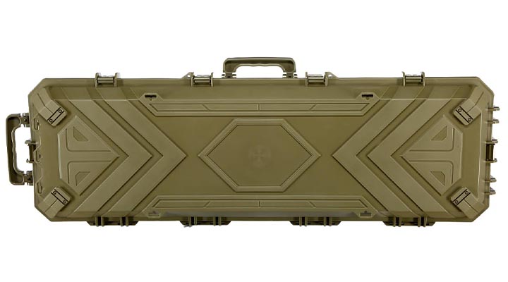Versandrcklufer SRC Sniper Hard Case Waffenkoffer / Trolley 115 x 40 x 16 cm Waben-Schaumstoff Desert Tan Bild 2