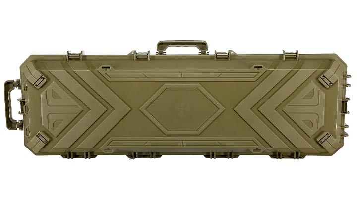 SRC Sniper Hard Case Waffenkoffer / Trolley 115 x 40 x 16 cm Waben-Schaumstoff Desert Tan Bild 2