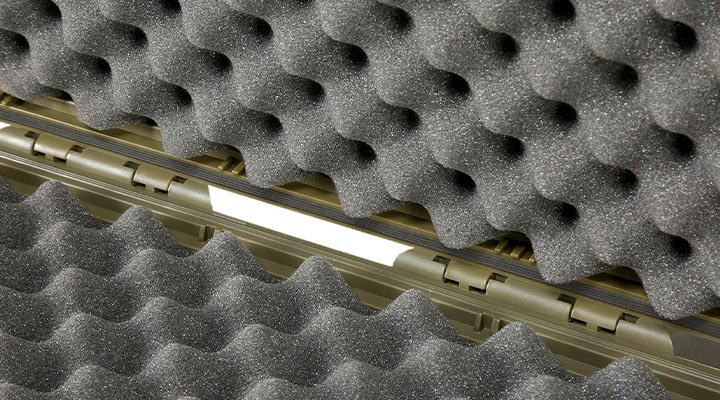 SRC Sniper Hard Case Waffenkoffer / Trolley 115 x 40 x 16 cm Waben-Schaumstoff Desert Tan Bild 6