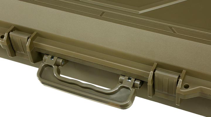 SRC Sniper Hard Case Waffenkoffer / Trolley 115 x 40 x 16 cm Waben-Schaumstoff Desert Tan Bild 8
