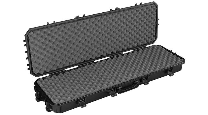 SRC Sniper Hard Case Waffenkoffer / Trolley 115 x 40 x 16 cm Waben-Schaumstoff schwarz Bild 5