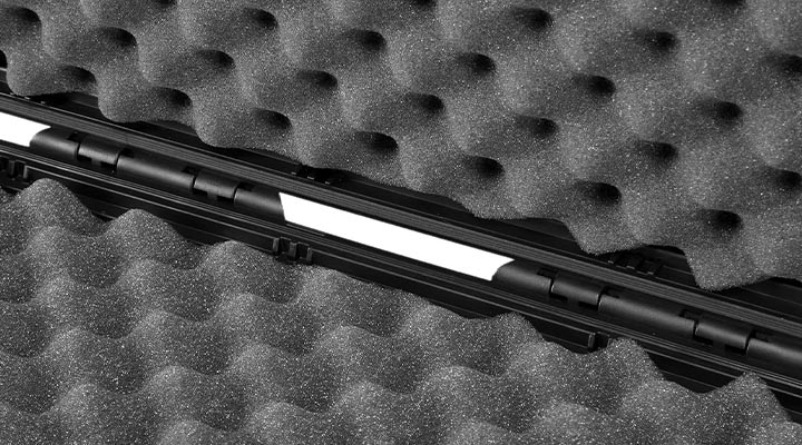 SRC Sniper Hard Case Waffenkoffer / Trolley 115 x 40 x 16 cm Waben-Schaumstoff schwarz Bild 6