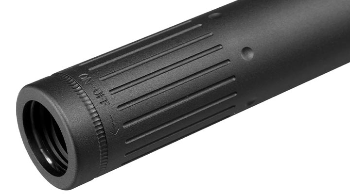 VFC MK17 Aluminium Silencer f. MK17 Flash-Hider schwarz Bild 7