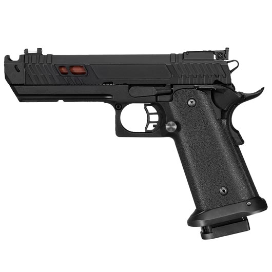 Double Bell Hi-Capa 4.3 Black Viper Airsoftpistole Vollmetall GBB 6mm BB schwarz / kupfer inkl. Pistolenkoffer Bild 1