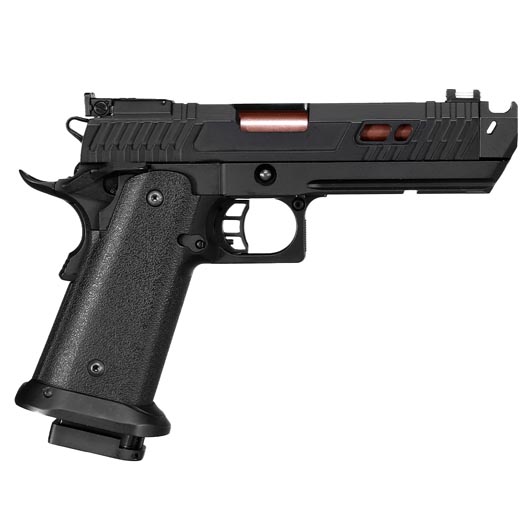 Double Bell Hi-Capa 4.3 Black Viper Airsoftpistole Vollmetall GBB 6mm BB schwarz / kupfer inkl. Pistolenkoffer Bild 3