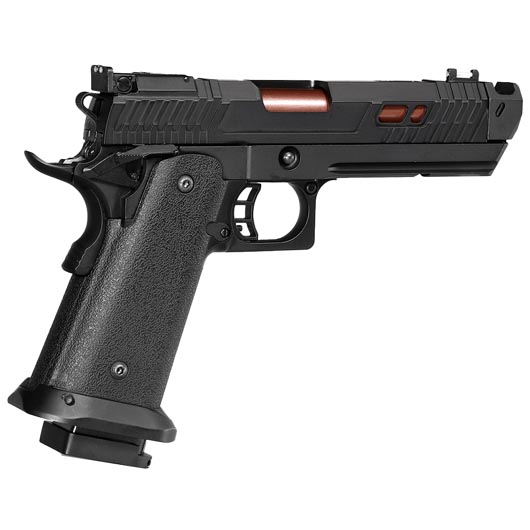 Double Bell Hi-Capa 4.3 Black Viper Airsoftpistole Vollmetall GBB 6mm BB schwarz / kupfer inkl. Pistolenkoffer Bild 4