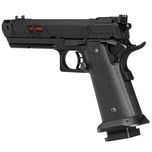 Double Bell Hi-Capa 4.3 Black Viper Airsoftpistole Vollmetall GBB 6mm BB schwarz / kupfer inkl. Pistolenkoffer Bild 8
